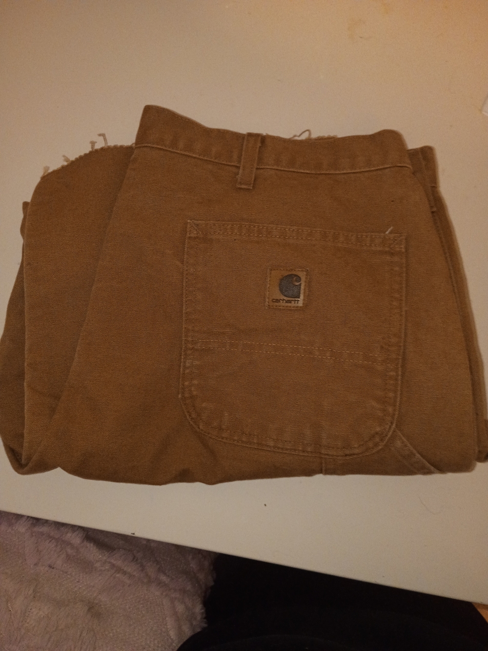 Carhartt Men's Brown Work Pants - Rugged Canvas Utility Trousers
